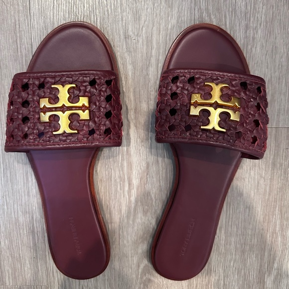 Burgundy Tory Burch Sandals- Brand New - Picture 3 of 8